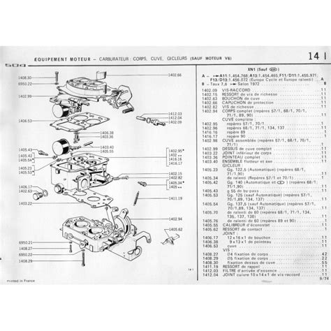 Gasket Carburetor Solex Serie04 Sarl