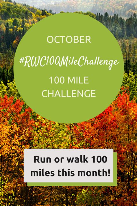 100 Mile Challenge for October - Not Your Average Runner