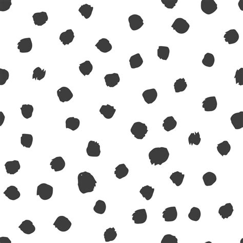 Abstract vector seamless pattern. Black dots texture background ...