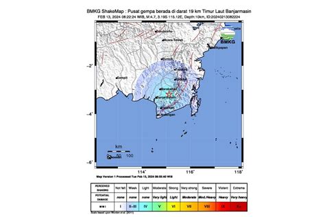 Bmkg Getaran Gempa Di Kalsel Dirasakan Sampai Kalteng Antara News