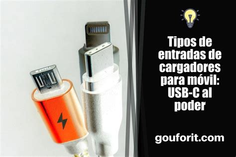 Tipos De Entradas De Cargadores Para M Vil Usb C Al Poder