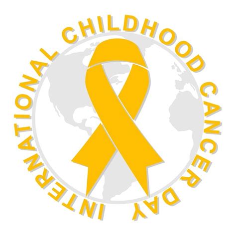 Ilustración vectorial del día internacional del cáncer infantil iccd