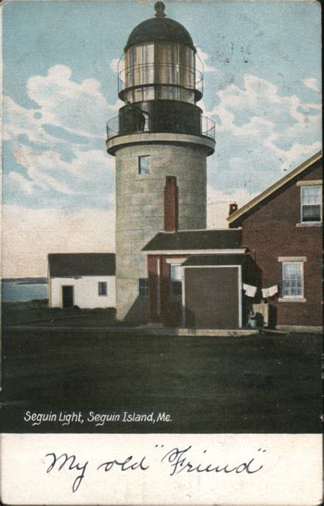 Seguin Light, Seguin Island Georgetown, ME Postcard