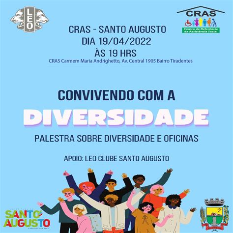 Cras Promove Palestra E Oficinas Sobre O Tema Diversidade