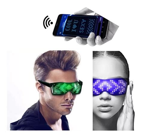 Gafas Lentes Led Texto Programable Bluetooth Y App Tik Tok Work Led