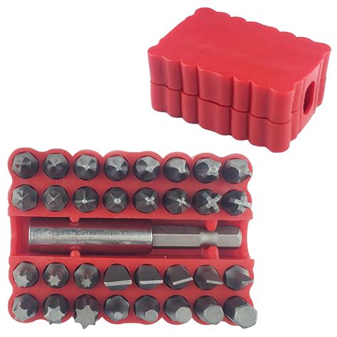 33pcs Security Bit Set With Magnetic Extension Bit Holder Tamper Proof