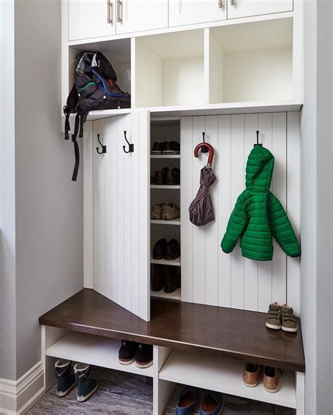 Hidden Shoe Storage In Creative Mudroom Design