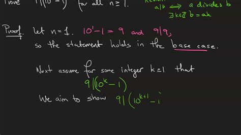 Proof By Induction With Divisibility Youtube