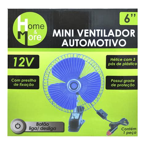 Mini Ventilador Automotivo 12V 6 Ref HM 117 Freeway Atacado