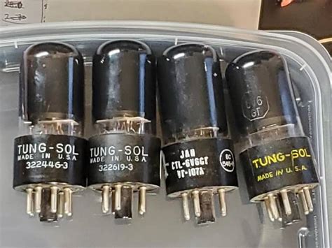 6V6GT Tung Sol NOS Tested Quad 4 Tube Lot 2 Tightly Reverb