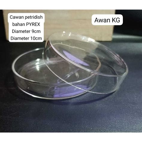 Jual Cawan Petri Kaca Petridish Diameter Cm Petri Dish Pyrex Shopee