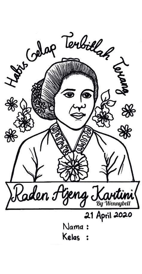 Detail Sketsa Gambar Ibu Kartini Koleksi Nomer 8