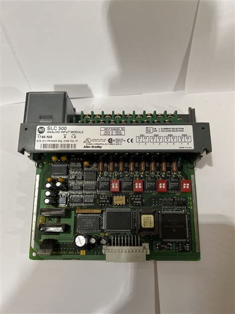 Allen Bradley Series A 1746 NI8 SLC 500 Analog I O Module Silver For