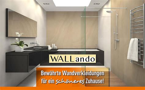 Wallando Premium Duschr Ckwand X Cm Einfach Zu Montierende