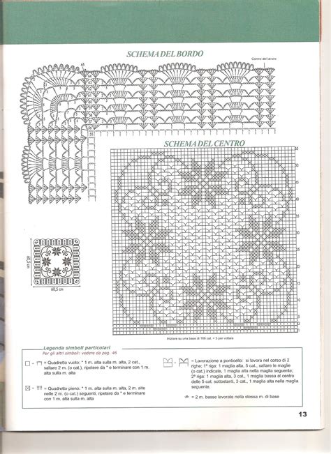 Centrotavola Filet Quadrato Magiedifilo It Punto Croce Uncinetto