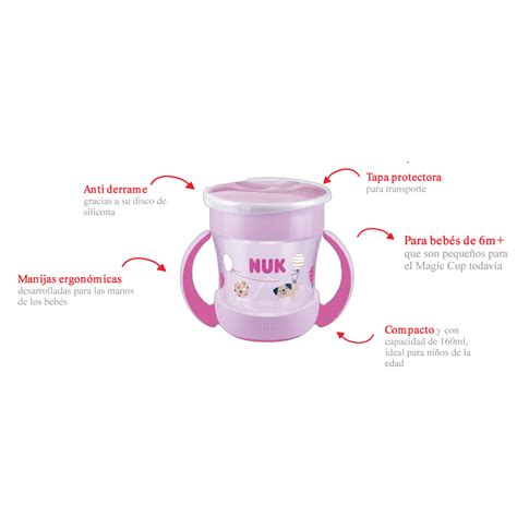 Nuk Vaso Evolution Mini Magic Cup con Borde 360º 160ml Grupo BabyStore