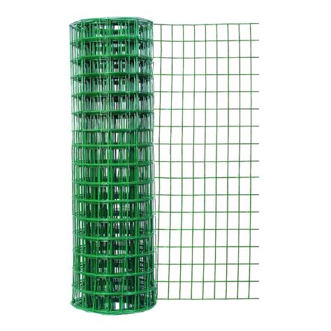 Garden Zone Actual 50 Ft X 4 Ft Green PVC Coated Steel Welded Wire