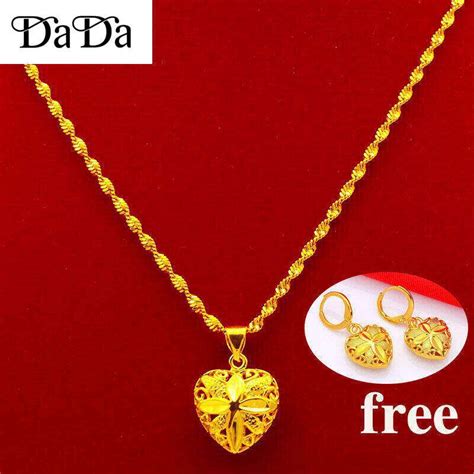 In Set Emas Korean Gold Original Necklace Women S Jewelry