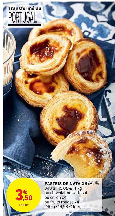 Promo Pasteis De Nata X Chez Intermarch Hyper Icatalogue Fr