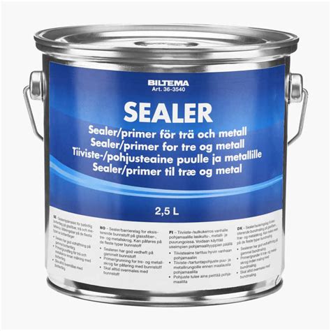 Sealer primer för trä och metall 2 5 liter Biltema fi