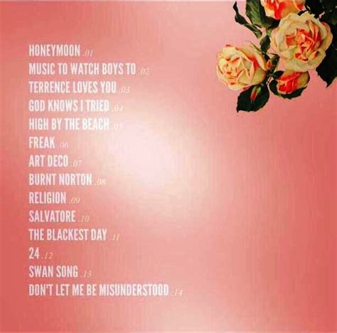 Honeymoon Tracklist Lana Del Rey Photo Fanpop