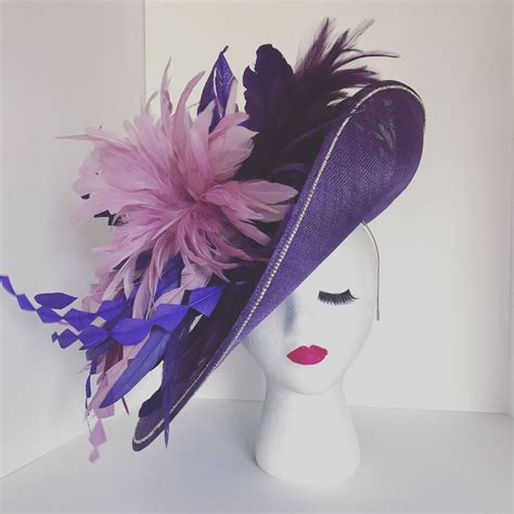 Big Purple Kentucky Derby Hat Etsy Kentucky Derby Hat Derby Hats