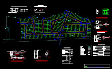 Plano De Esgoto Em DWG Biblioteca CAD