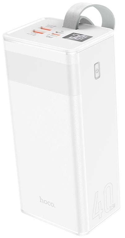 Батарея універсальна Hoco J86 LED Powermaster 40000mAh White (J86 40000 ...