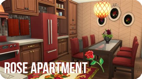 Sims 4 Speed Build Not So Berry Apartment Rose Red YouTube