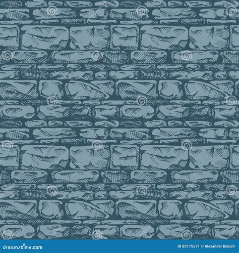 Coursed Ashlar Stone Wall Texture Vector Illustration | CartoonDealer.com #85148234