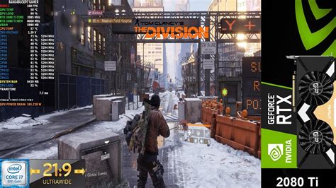 The Division Ultra Settings 3440x1440 21 9 RTX 2080 Ti I7 8700K 5