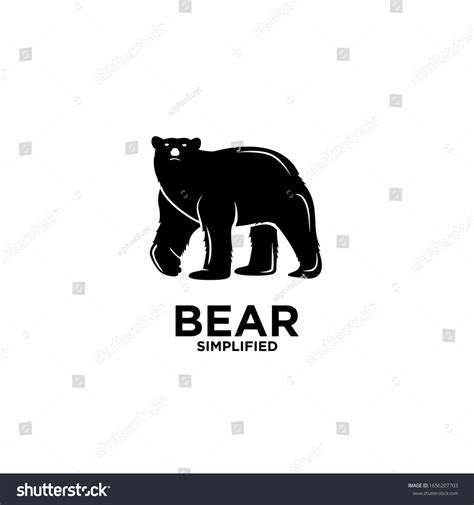 Walking White Polar Bear Logo Icon Stock Vector (Royalty Free) 1656207703