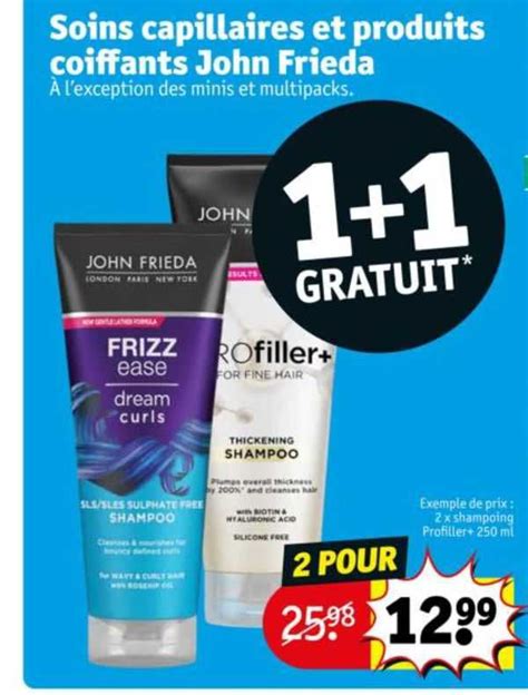 Promo Soins Capillaires Et Produits Coiffants John Frieda Chez Kruidvat