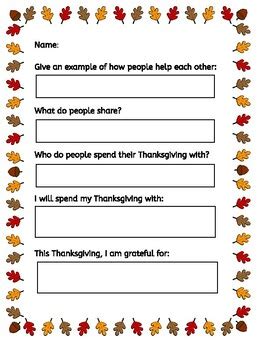 Thanksgiving Activities - I am Thankful by Improved Learning Patricia ...