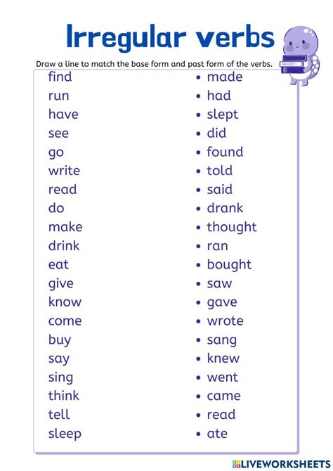 Ejercicio Interactivo De Regular And Irregular Verbs Para B11 Porn