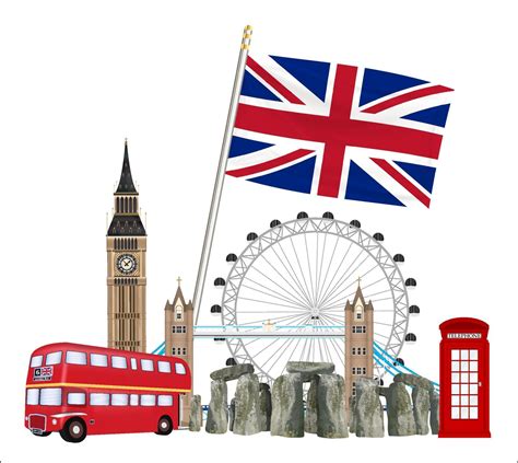 set of icons and landmarks of united kingdom 2311669 Vector Art at Vecteezy