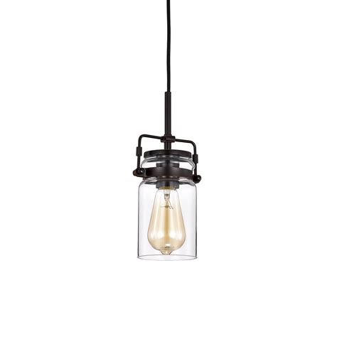 Light Oil Rubbed Bronze Pendant With Glass Jar Sconces Edvivi Lighting