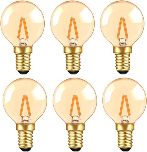 Mini Globe E Led Filament Bulb W Ses Small Edison Screw Golfball