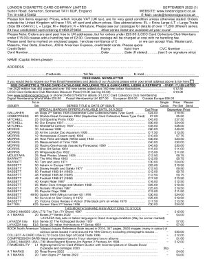 Fillable Online Lccc Thematic List Catalogues Back Copies Fax Email