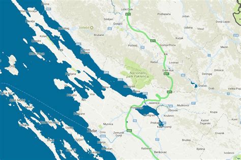 Mapa Chorvátska, automapa Chorvátska, mapa ostrova Pag | NOVALJA