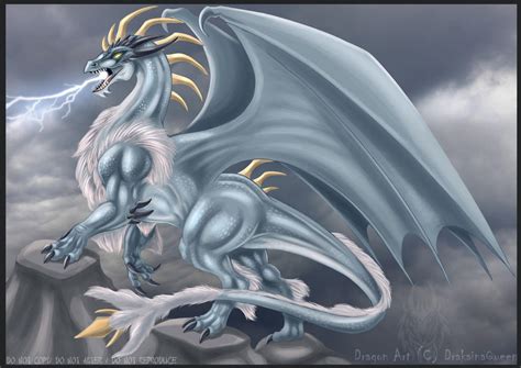 Thunder Dragon Commission By Drakainaqueen On Deviantart