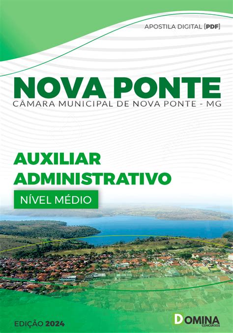 Apostila Auxiliar Administrativo Câmara Nova Ponte Mg 2024