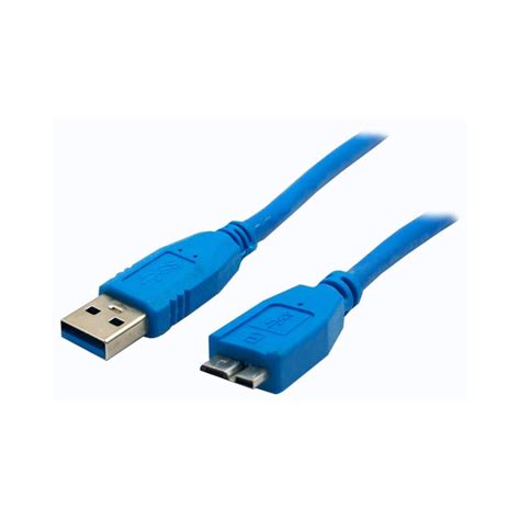 Cabo USB Para USB Micro B Para HD Externo Azul KaBuM