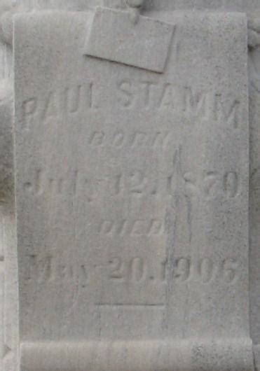 Paul Stamm 1870 1906 Homenaje De Find A Grave