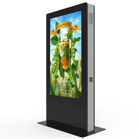 Free Standing Two Sided Outdoor Capacitive Touch Screen Advertising