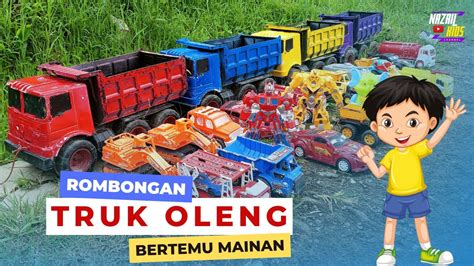 Rombongan Truk Oleng Bertemu Mainan Truk Oleng Bertemu Banyak Mainan