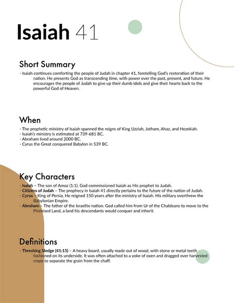 Isaiah 41 - Bible Study in 5 Minutes — 2BeLikeChrist