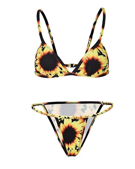 Emmiol Envío gratis 2024 Conjunto de bikini con micro tanga de mariposa