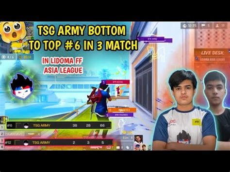 Tsg Army To Position In Just Match Lidoma Free Fire Asia