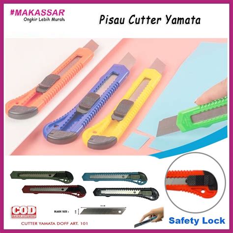 Jual Pisau Cutter Piso Cutter Cuter Kater Besar Pemotong Dus ATK Yamata